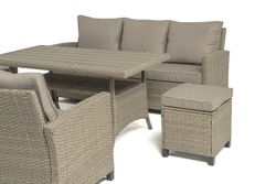 "Мэдисон" обеденная группа из искусственного ротанга, цвет соломенный