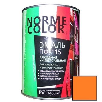 Эмаль ПФ-115 NORME COLOR оранжевая 20кг