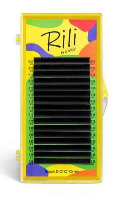 Ресницы Чёрные Rili (16 линий), L 0.07 07 мм