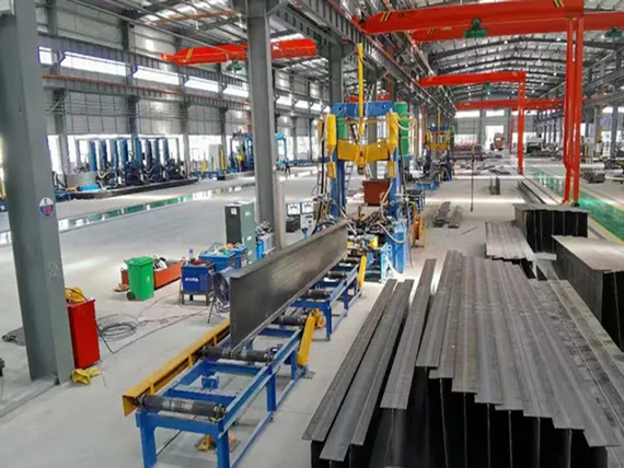 Автоматизированные линии 3 в 1 для сборки, сварки и правки двутавровых балок серии INPHJ, INTEGRAL