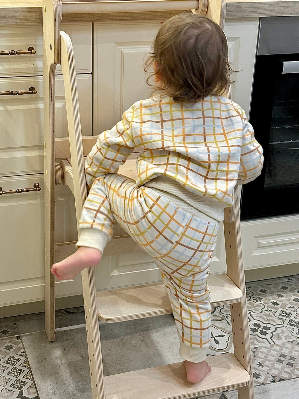 Утеплённый комплект Mjölk Цветная клетка