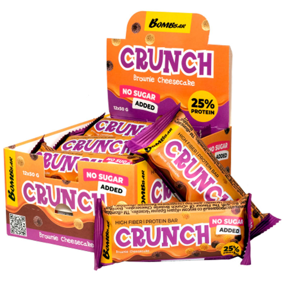 BombBar Crunch Протеиновый батончик в глазури (50 гр.)