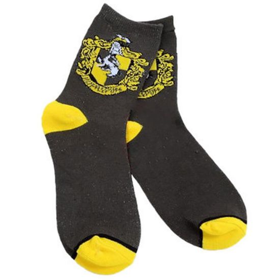 Носки Гарри Поттер. Факультеты Хогвартса "Пуффендуй", р-р 35-39 (желтый)