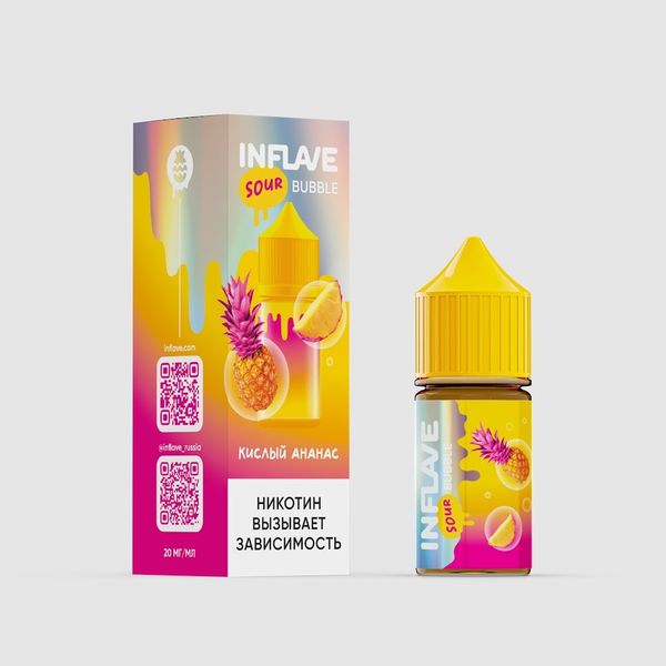Купить Inflave Bubble Salt 30 мл - Кислый Ананас (20 мг)