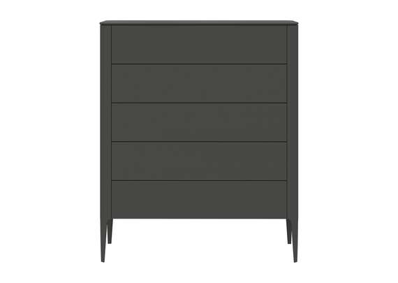 Комод Type 5 ящиков ширина 100 см (темно-серый)