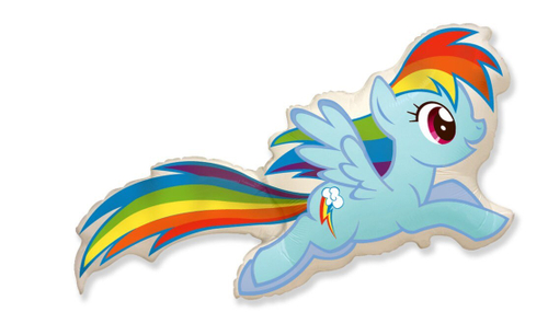 Шар My little poni Лошадка радуга