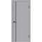 Купить Межкомнатная дверь ПЭТ Альтекс-4 светлый серый кромка Al чёрная