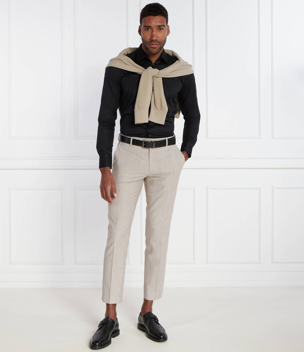 Рубашка H-HANK-kent-C1-214 BOSS BLACK - черный(50473310)