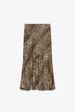 ZARA ДЛИННАЯ ЮБКА — ZW COLLECTION, ЛЕОПАРДОВЫЙ