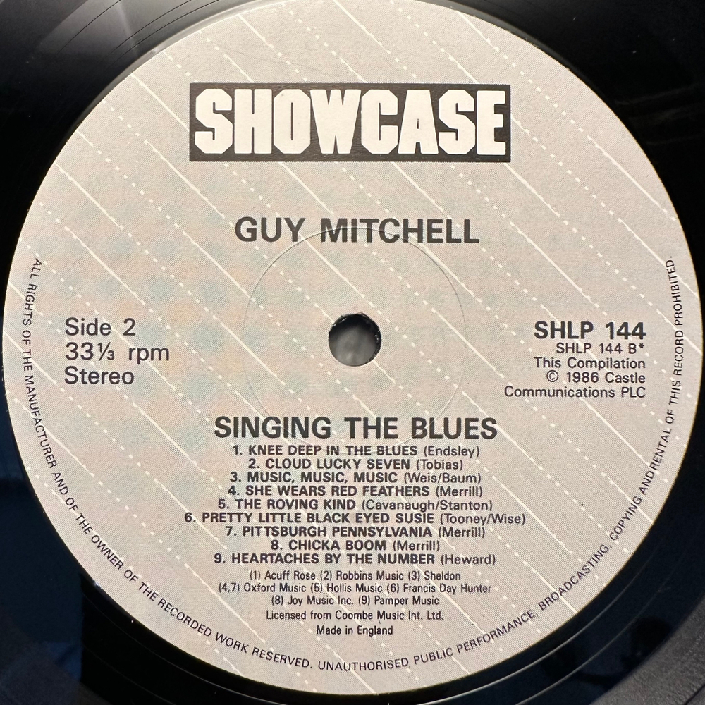 Guy Mitchell - Singing The Blues (Англия 1986г.)