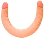 Сдвоенный реалистичный фаллоимитатор Double Dong (42 см) (Цвет: телесный)