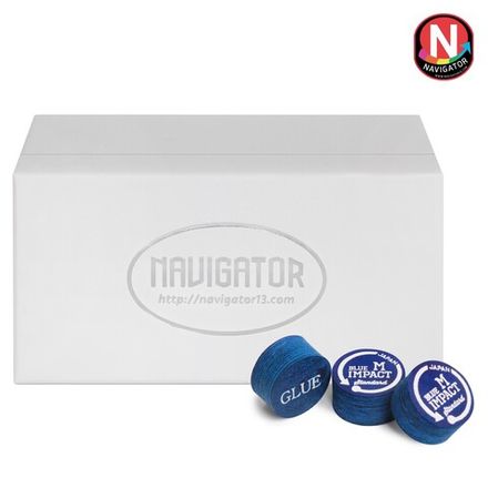 Наклейка для кия Navigator Blue Impact ø14мм Standard Medium 1шт.