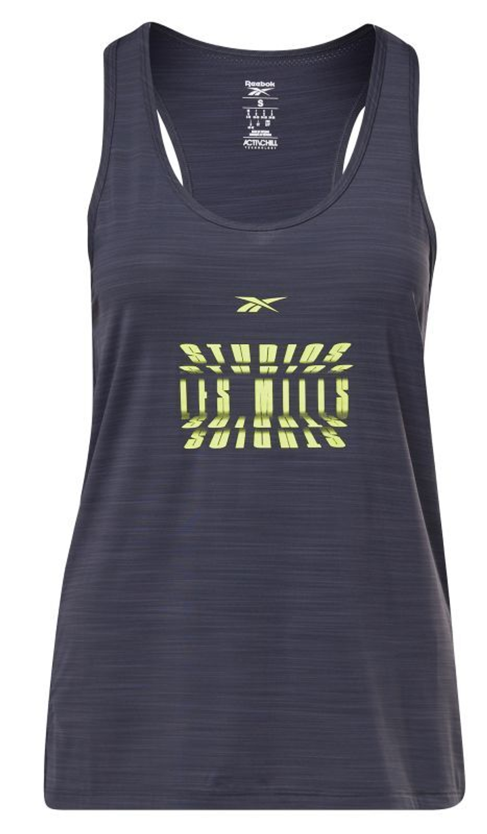 Женский топ теннисный Reebok Les Mills Activchill Athletic Tank W - черный