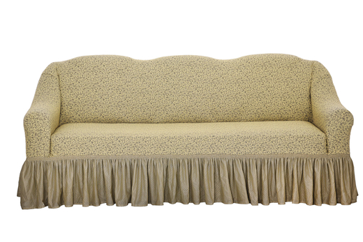 Чехол Жаккард на 3-х местный диван, цвет Бежевый