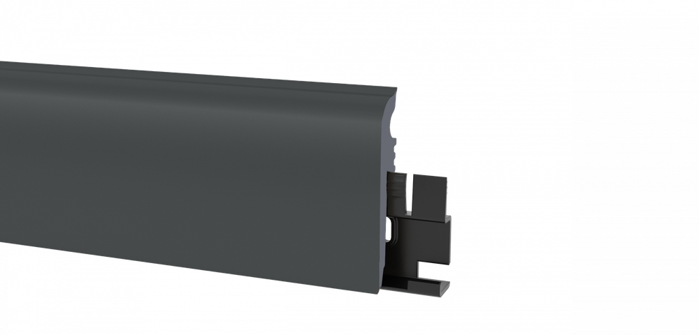 Плинтус гибкий Arbiton VIGO 60 Антрацит 15Х60Х2200 мм