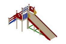 Игровое уличное оборудование Горка Зима 1H-1500 ИО 430
