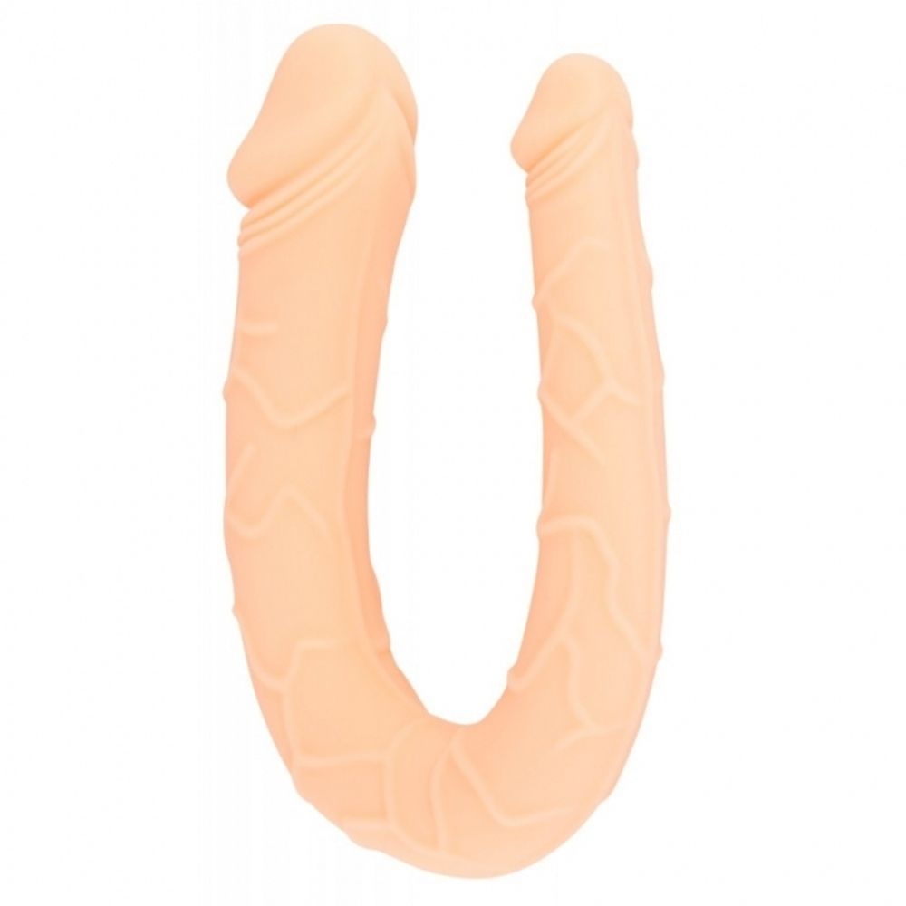 Двойной фаллоимитатор в мягкой упаковке Double Mini Dildo ROSYLAND (телесный) (Цвет: телесный)