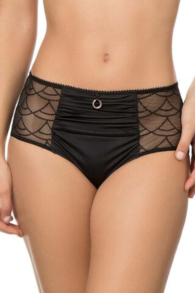 Трусы-макси Diane со сборками по центру (Размер: 52) (Цвет: черный)