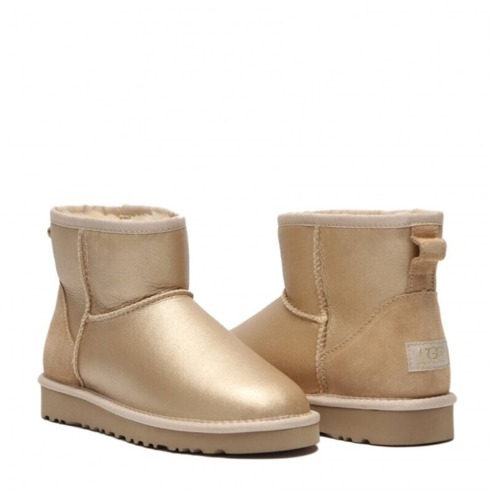 Угги Classic Mini Metallic Soft Gold