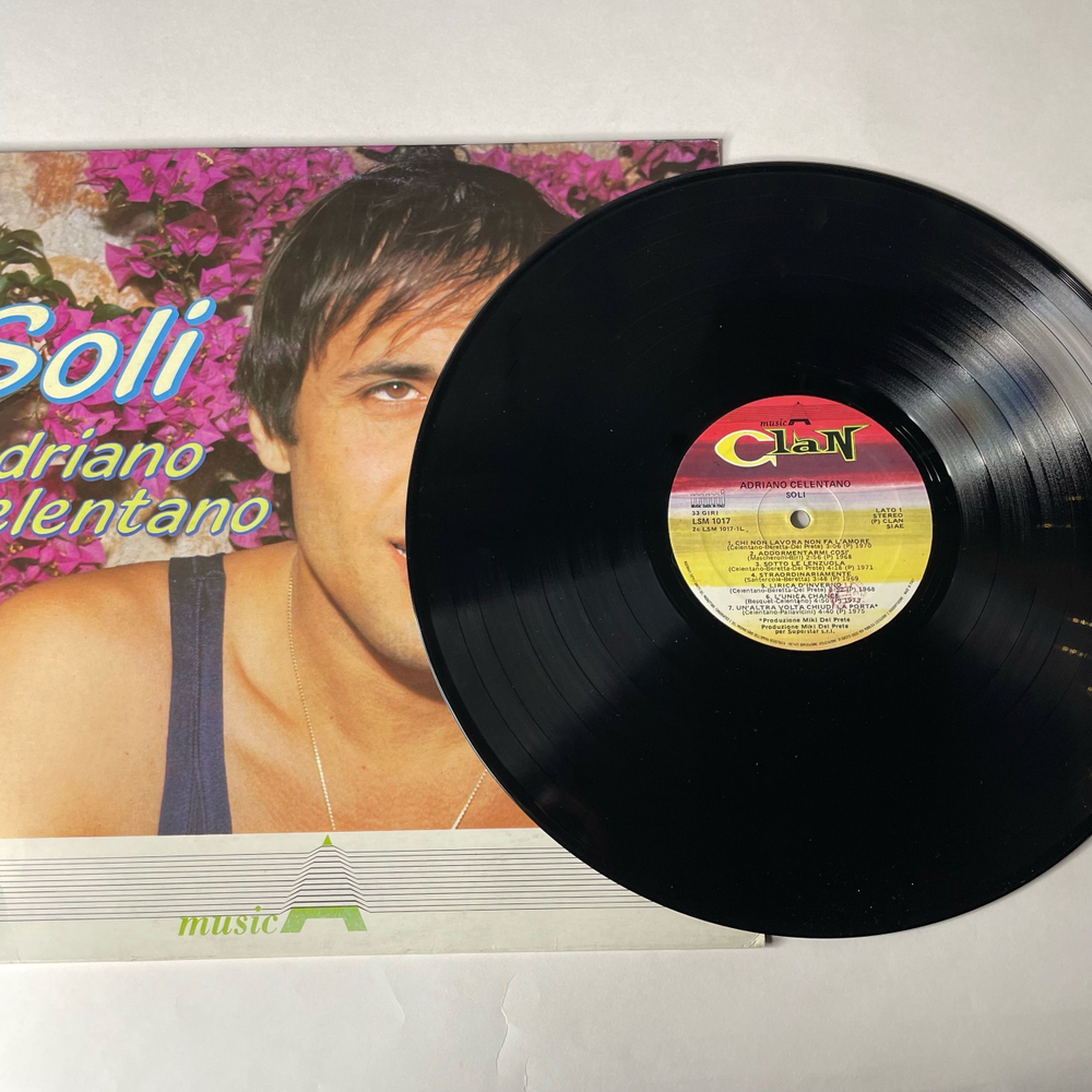 Винтажная виниловая пластинка LP Adriano Celentano Адриано Челентано Soli (Италия 1984)