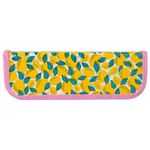 Пенал ЮНЛАНДИЯ, 1 отделение, ламинированный картон, 19х7 см, "Lemon", 229145
