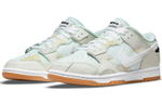 Nike Dunk Low Scrap "Sea Glass" Wear-Resistant Anti-Slip Low-Plate Shoes Men's Grey Green Stitching