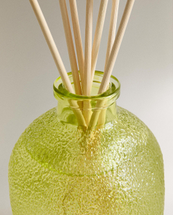 Zara Home Аромадиффузор Lime & Peppermint 435 мл, тростниковые палочки микадо, аромат свежий цитрусовый, Горчичный