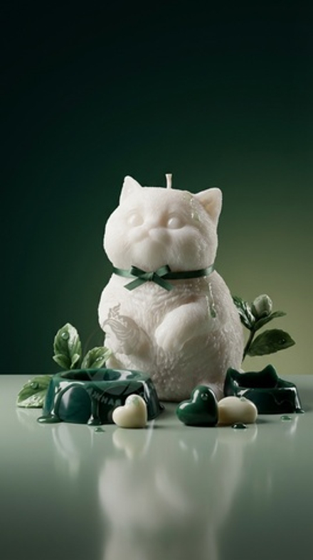 Свеча "Жирненький котик"