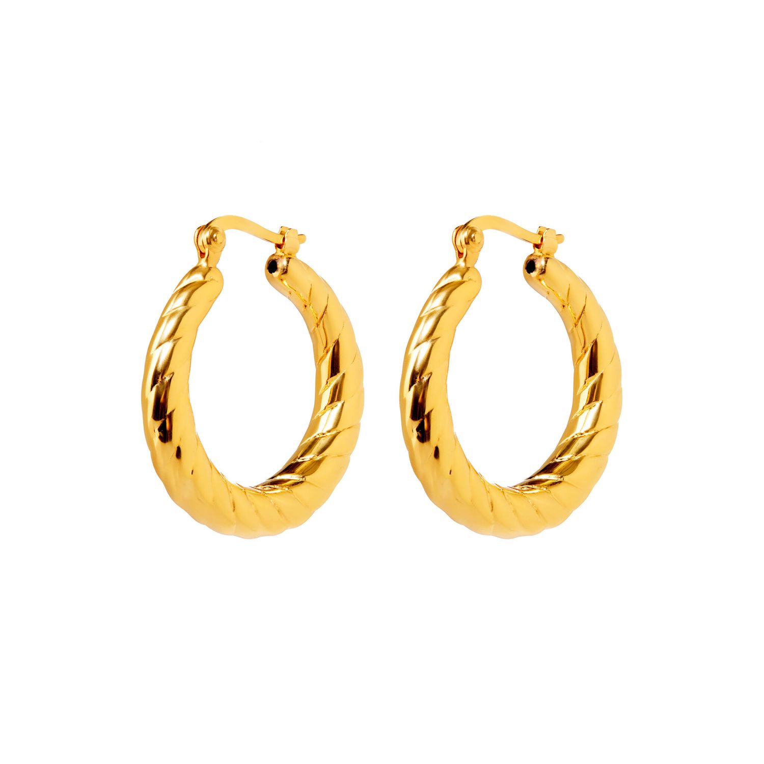 Серьги Patterned Hoop Earrings