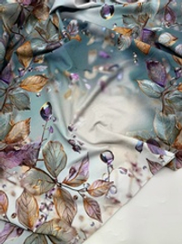 Футер 2 нитка лиловые капли