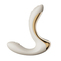 Белый вибромассажёр для зоны G с пульсацией, вакуумной стимуляцией и функцией нагрева Zalo Talis G-Spot PulseWave Vibrator Ivory White