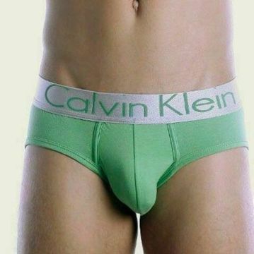 Мужские трусы брифы Calvin Klein Brief Steel Green