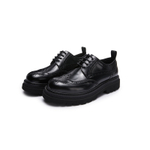 MARINO FABIANI Cow Leather Dress Shoes Men"s Black