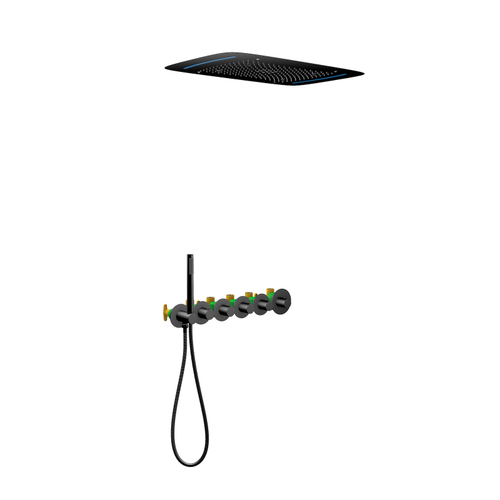 Душевой комплект Timo Saona SX-2319/03SM с термостатом черная