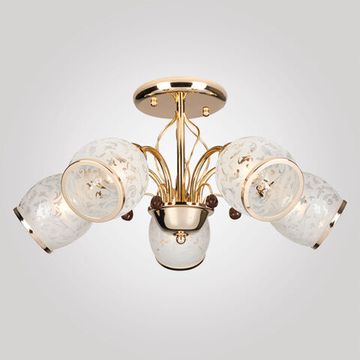 Люстра потолочная 5*E27 00000073715 30026/5 золото Габриэлла Оптима Eurosvet