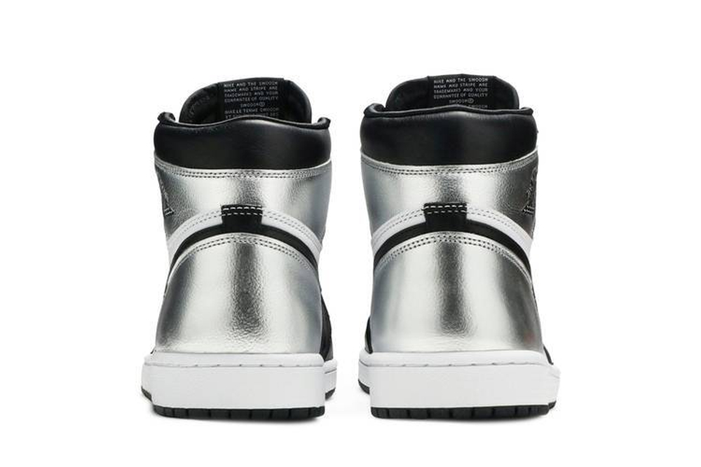 Кроссовки Jordan Air Jordan 1 High Og Retro "Silver Toe" (Женская размерная сетка)