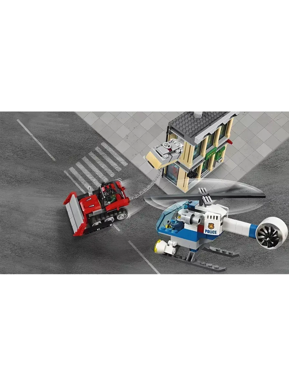 Конструктор Сити Ограбление на бульдозере