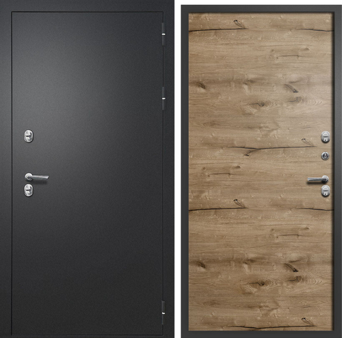 Стальная дверь АЙВАРС (термо) Букле черный