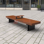 Лавка Rail Road 03 продольная с подлокотником