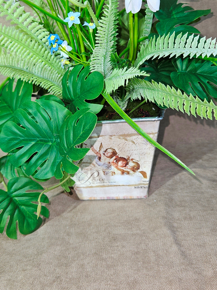 Искусственная Зелень 28см для декора в оригинальном кашпо