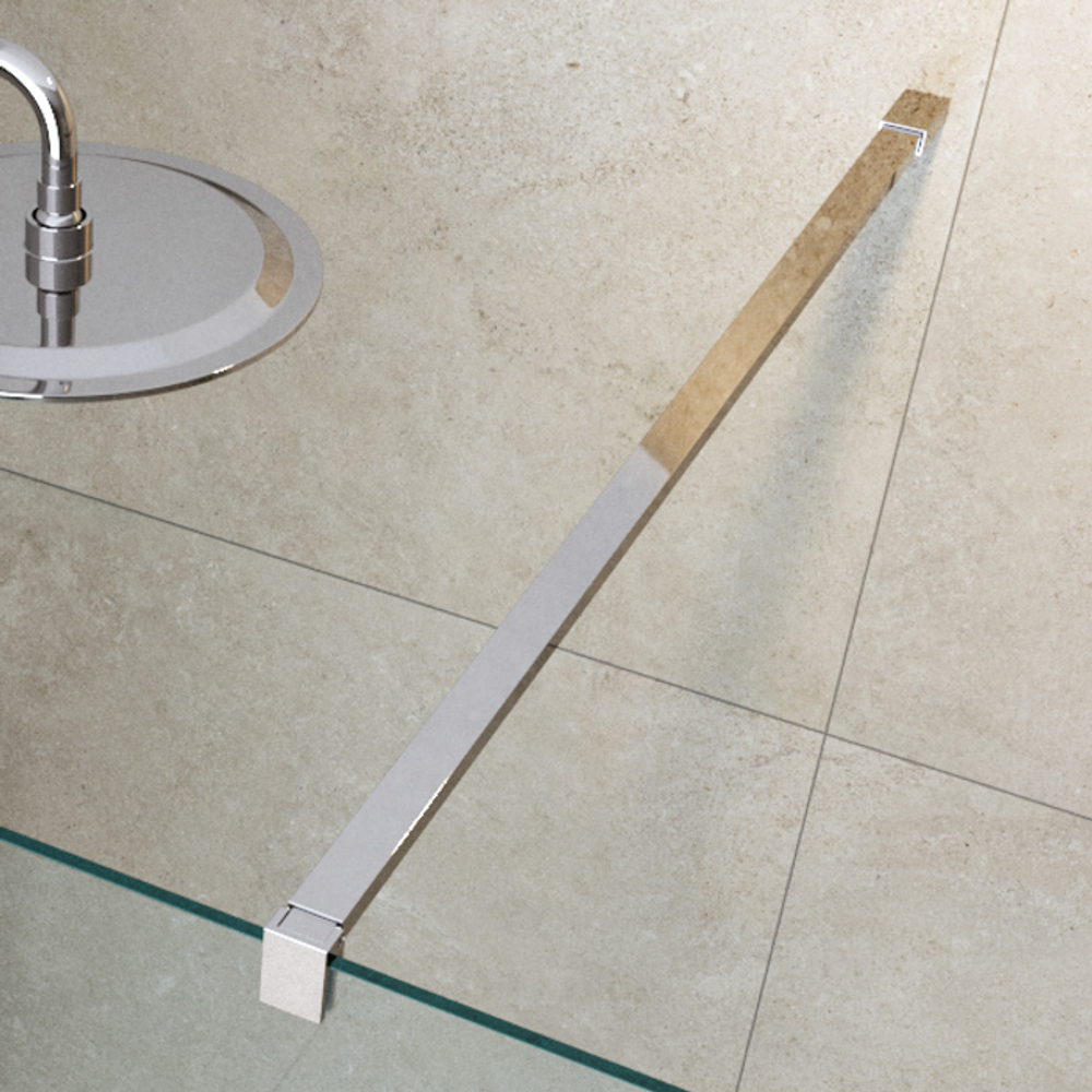 Душевая перегородка Cezares LIBERTA-L-2-110-120-C-Cr профиль хром, стекло прозрачное