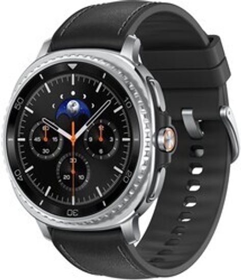 Смарт-часы Samsung Galaxy Watch8 Classic LTE 46mm [корпус - серебристый, ремешок - черный, 1.34