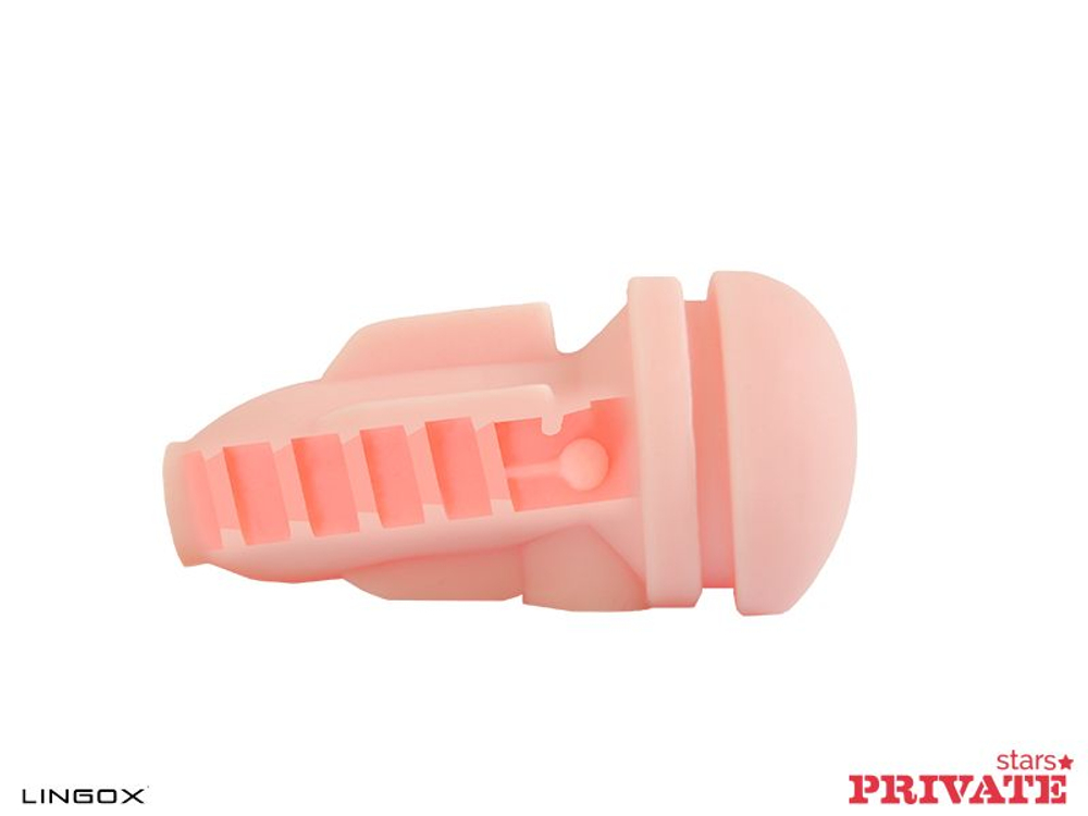 Мастурбатор-анус Private Luna Rival Ass в тубе с хвостиком для массажа простаты (Цвет: телесный)