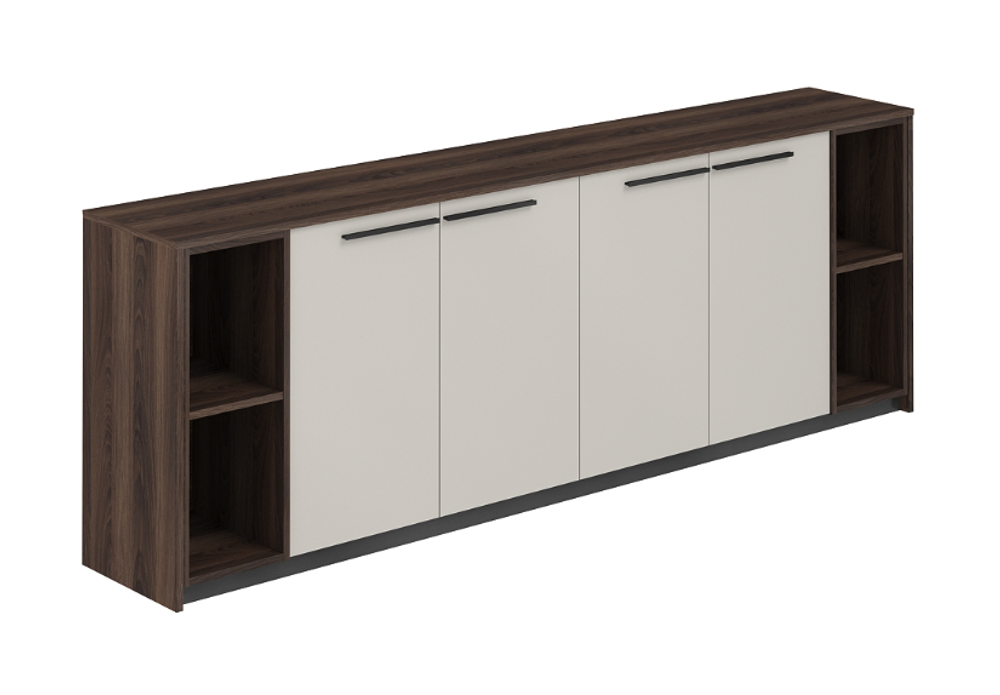 Шкаф низкий с 2-мя стеллажами RF.328.DA.PG.DA REEF (РИФФ)