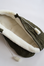 Конверт зимний для новорожденного - Норка (хаки)