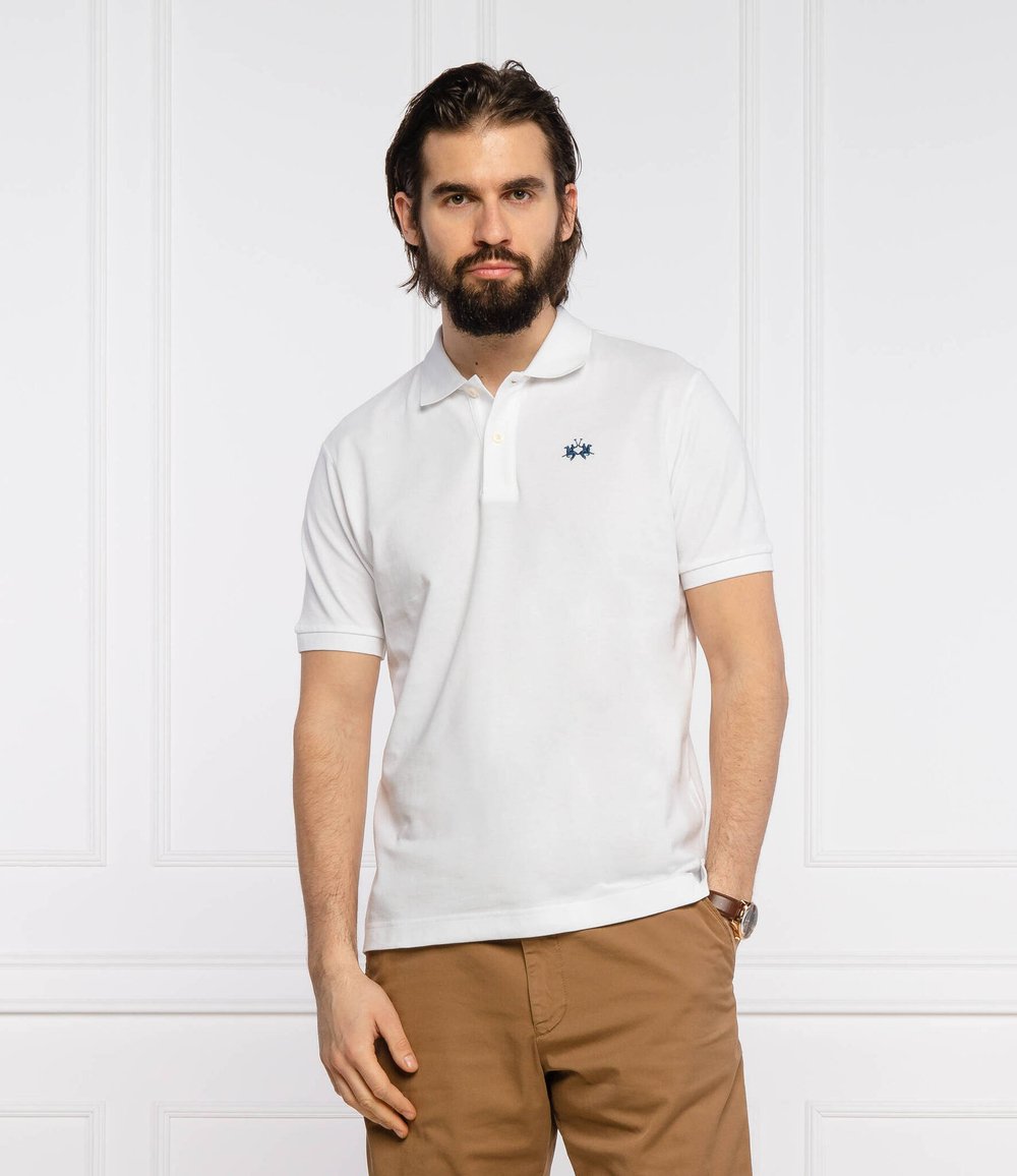 поло La Martina - белый(BPMP01 PK031)