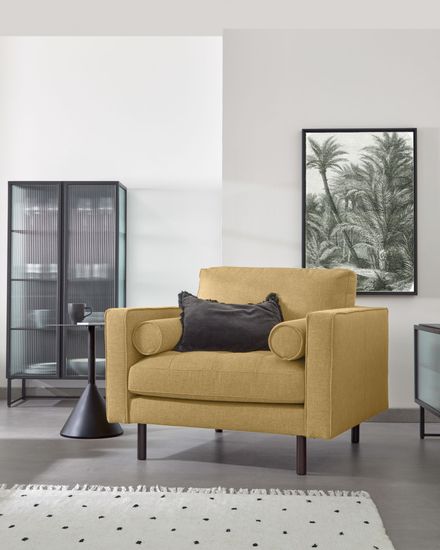 Приставной столик Yinan Ø 48 cm черный Испания