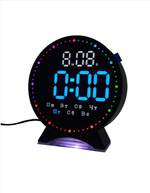 Часы-будильник настольные LED 5521 black