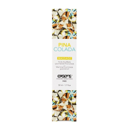 Разогревающее массажное масло с ароматом пина колада Gourmet Pina Colada - 50 мл.