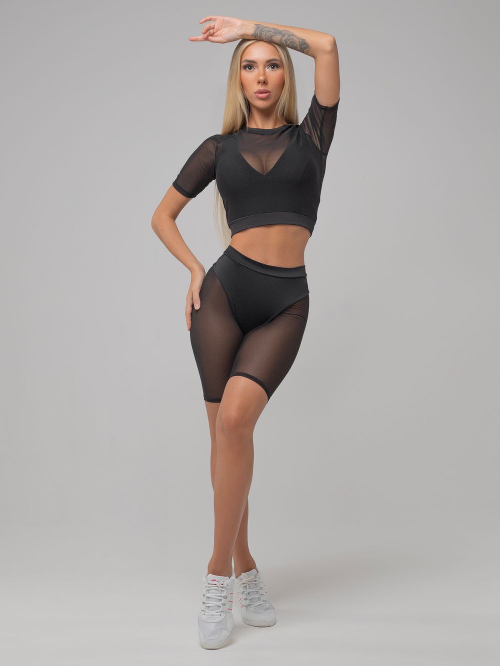 Shadow Biker Shorts, Black